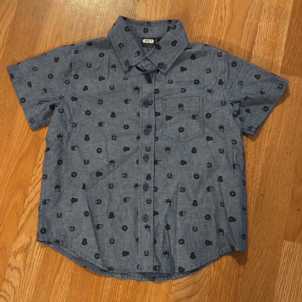 Boys Star Wars Button Up